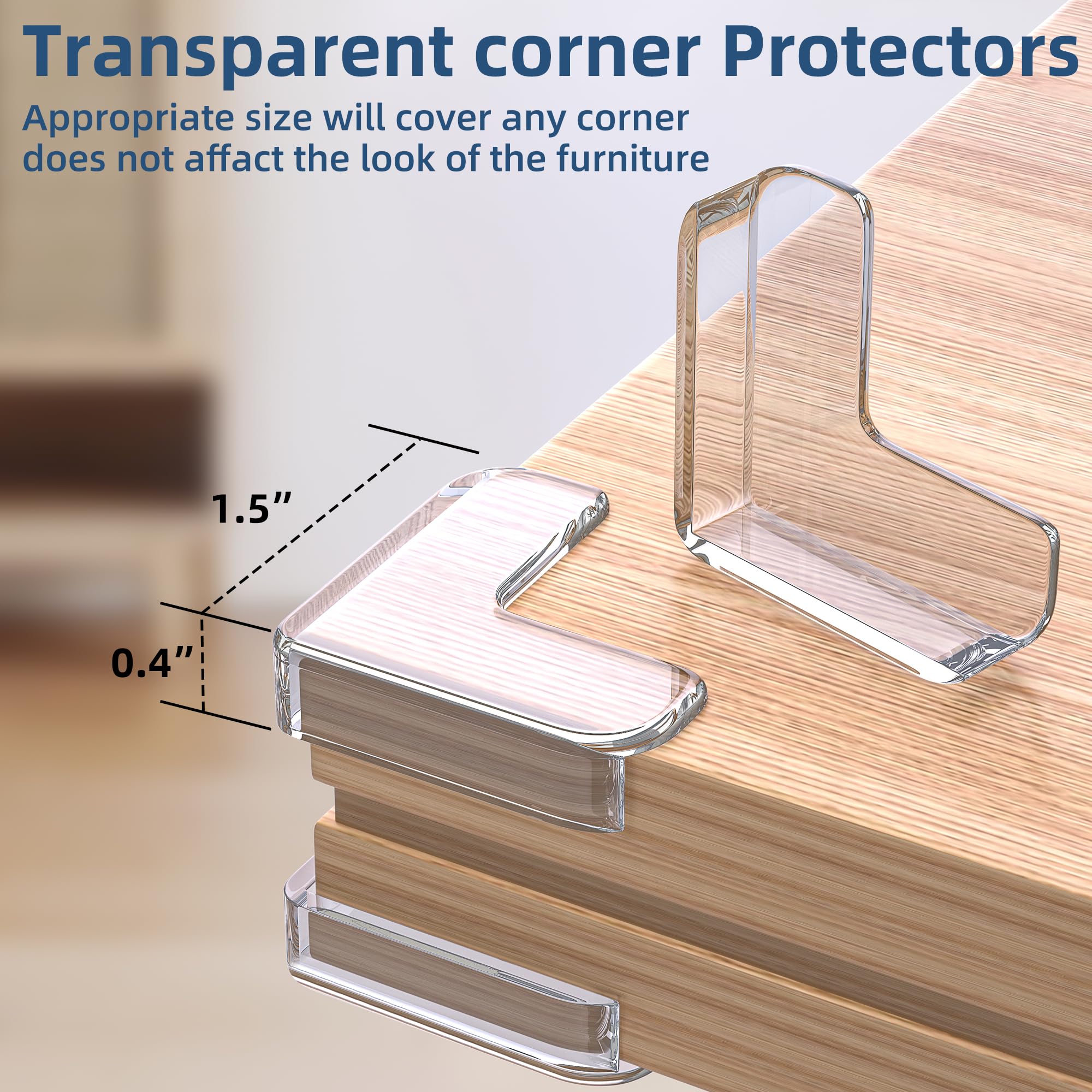 8 Pezzi Di Protezione Angolare In PVC Trasparente Anticollisione Per Bambini Protezione Angolare A Prova Di Bambino Protezione Per Tavolo~p151393869 - Foto 11