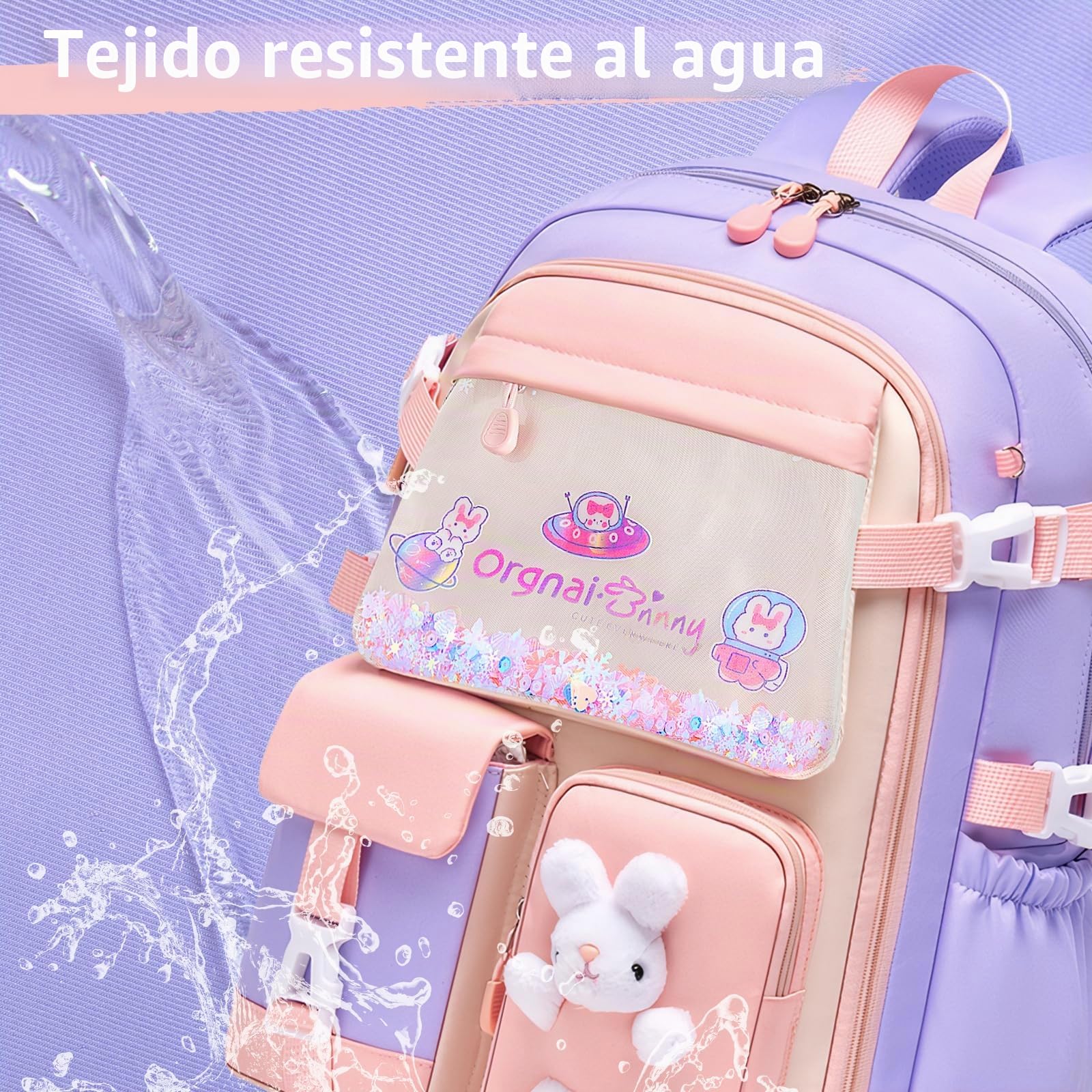 Tanou Mochila Escolar Niña Primaria, 3 Piezas Mochilas Colegio Ligero