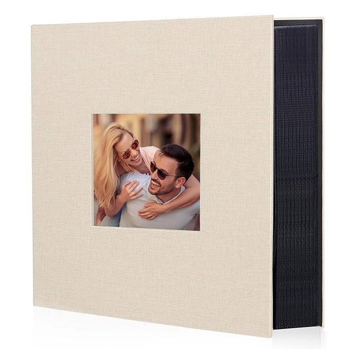 高容量布艺相册 适合家庭婚礼&纪念日 收纳600张照片（米色）
