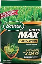Scotts Green Max Lawn Food, Lawn Fertilizer Plus Iron Supplement for Greener Grass in 3 Days, 5,000 sq. ft., 16.67 lbs.