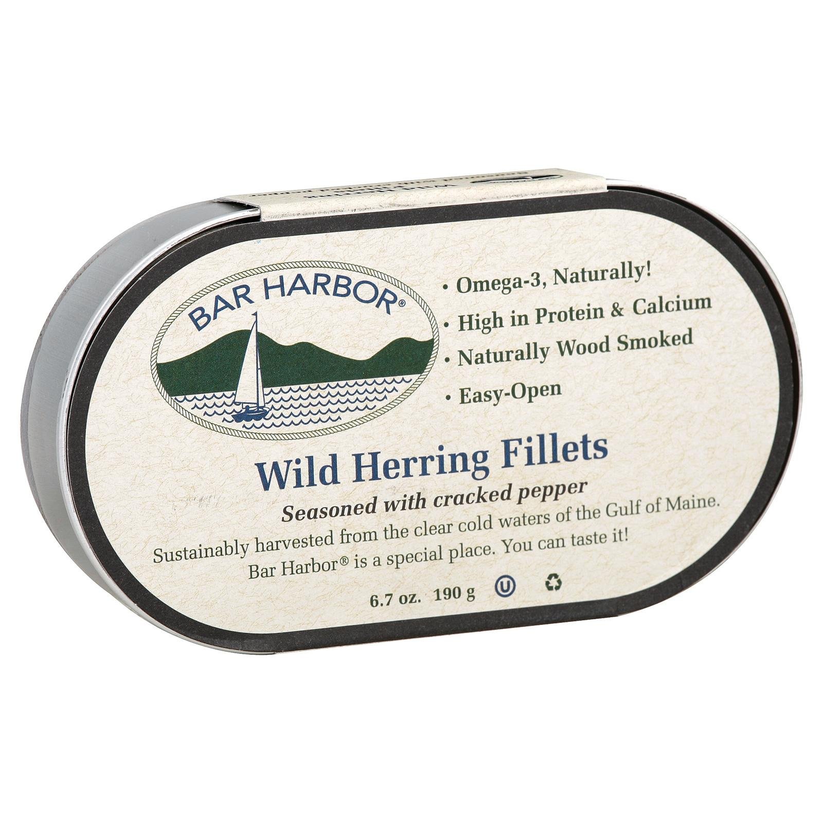 Bar Harbor All Natural Smoked Herring Cracked Pepper oz, 6.7 Ounce