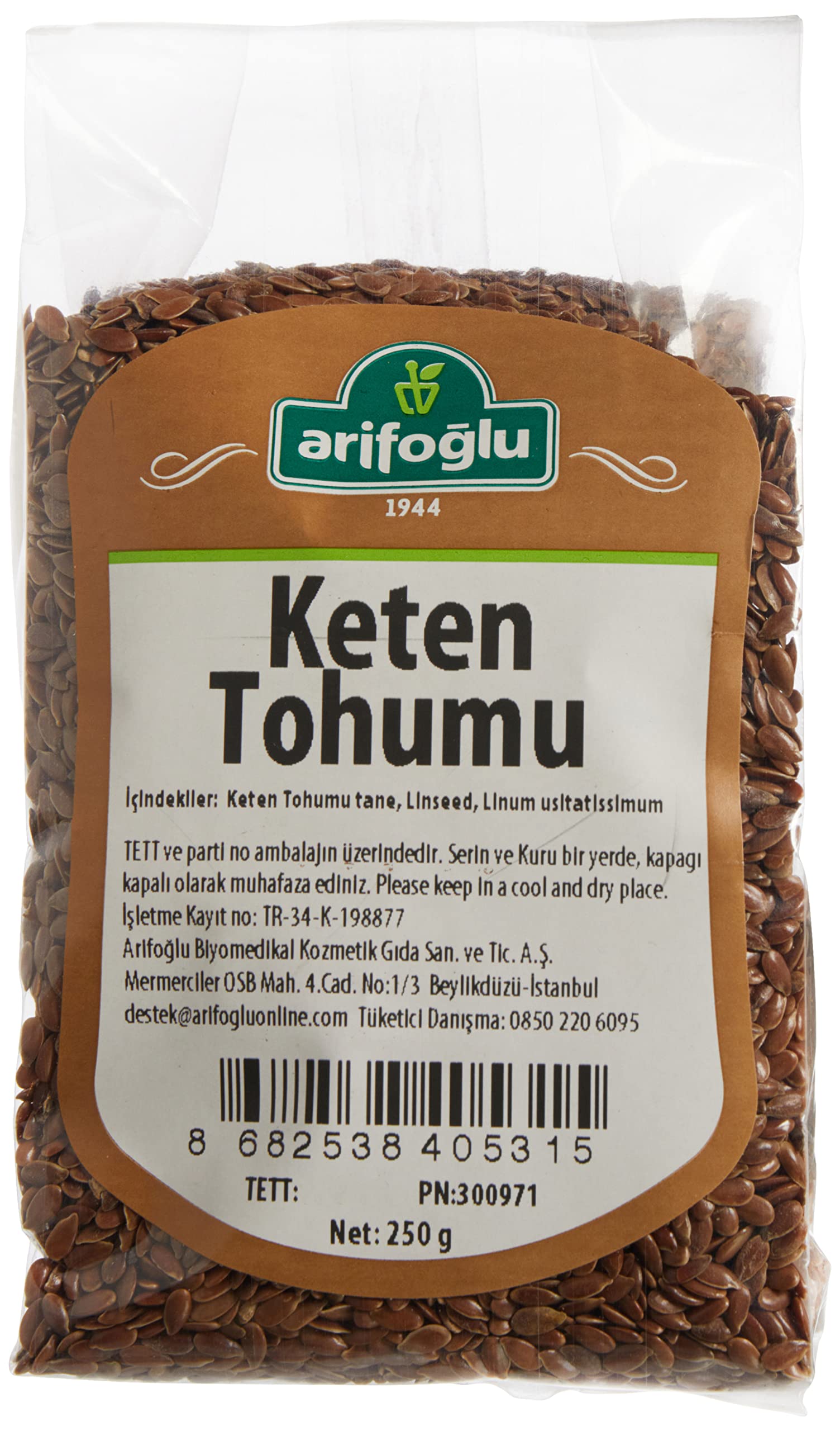 ARİFOĞLU KETEN TOHUMU 250GR