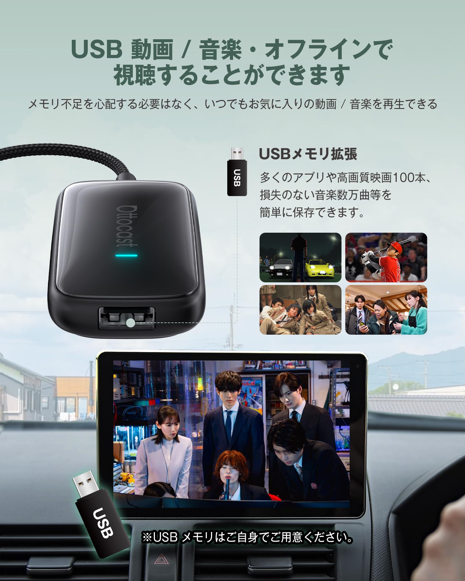 Amazon.co.jp: 【Official】Ottocast Play2Video Ultra 2025 New Model 