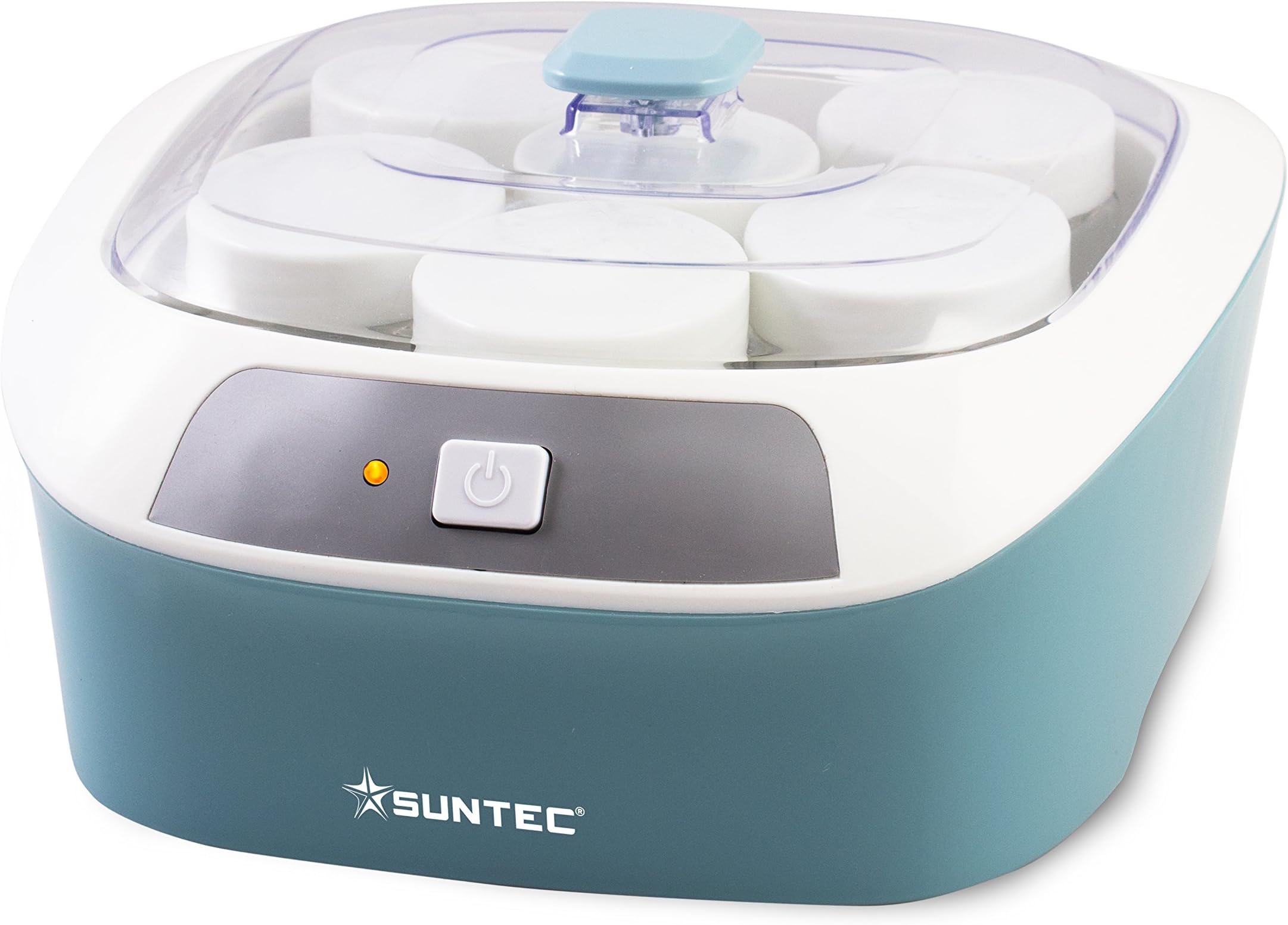 FOHERE Yaourtière 12 Pots 180 Ml, 25W Machine à Yaourt Maison Programmable Ecran Lcd Corps En Acier Inoxydable Sans Bpa Compatible Au Lave Vaisselle Arret Automatique