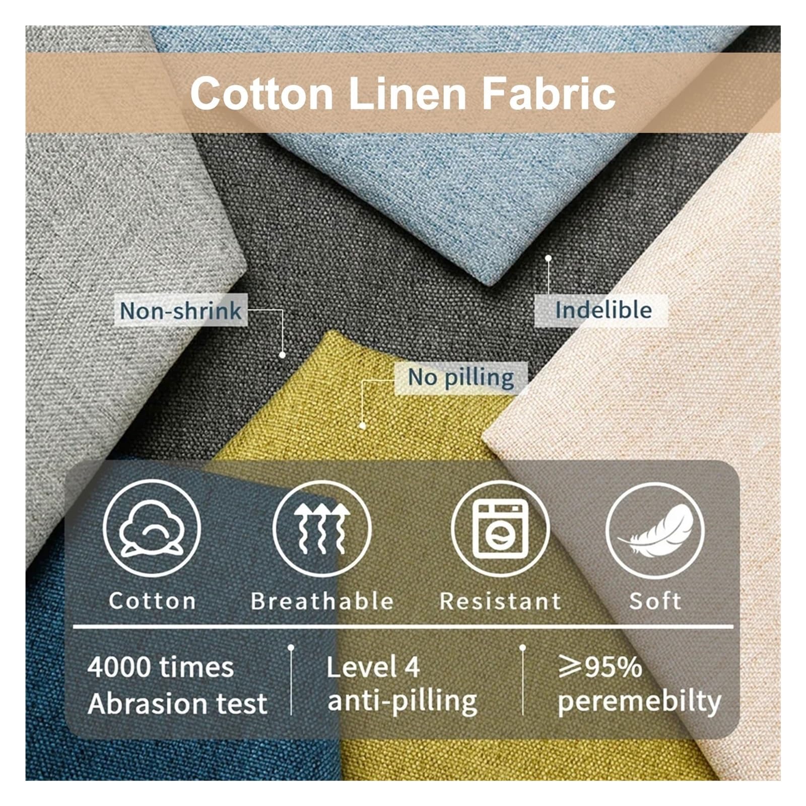 Panca Pieghevole Con Schienale E Contenitore - 77L, In Lino, Marrone - Per Soggiorno O Camera - Foto 3