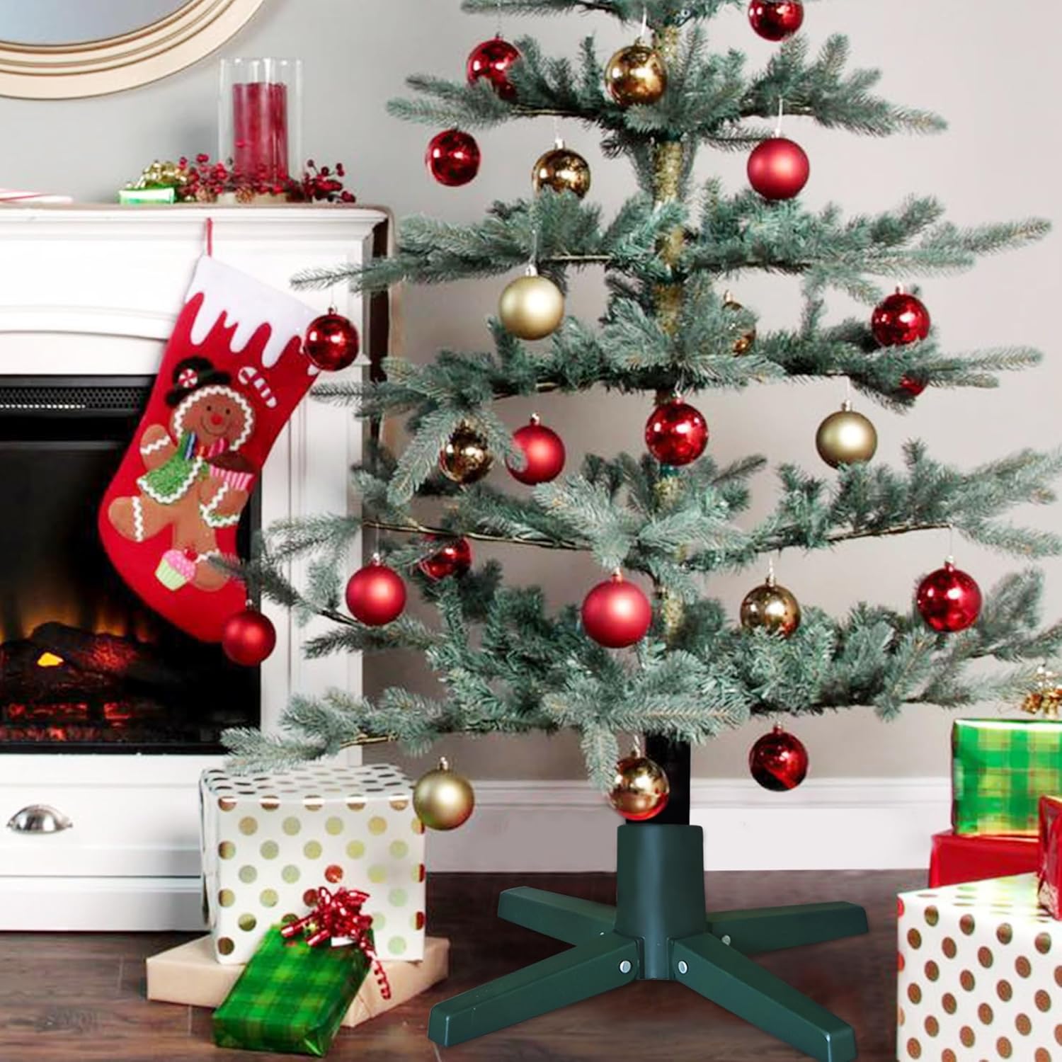 Blissun Christmas Tree Stand for Artificial Christmas Trees, Artificial Christmas Tree Holder, Xmas Tree Stand