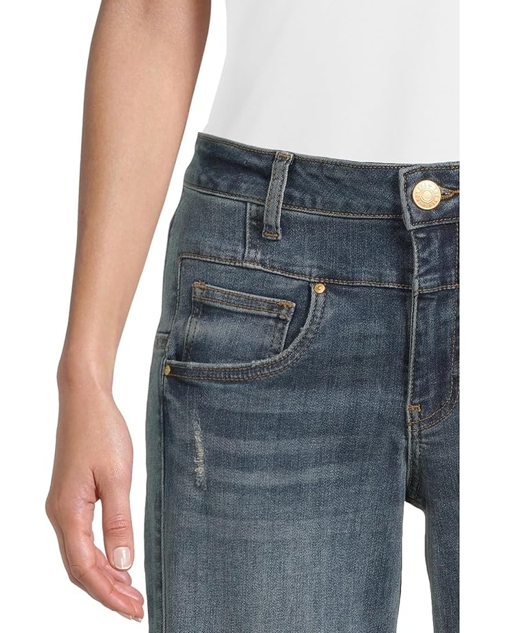 KUT from the Kloth Petite Jean High Rise Wide Leg Front Inset Clean Hem - #4 of 5