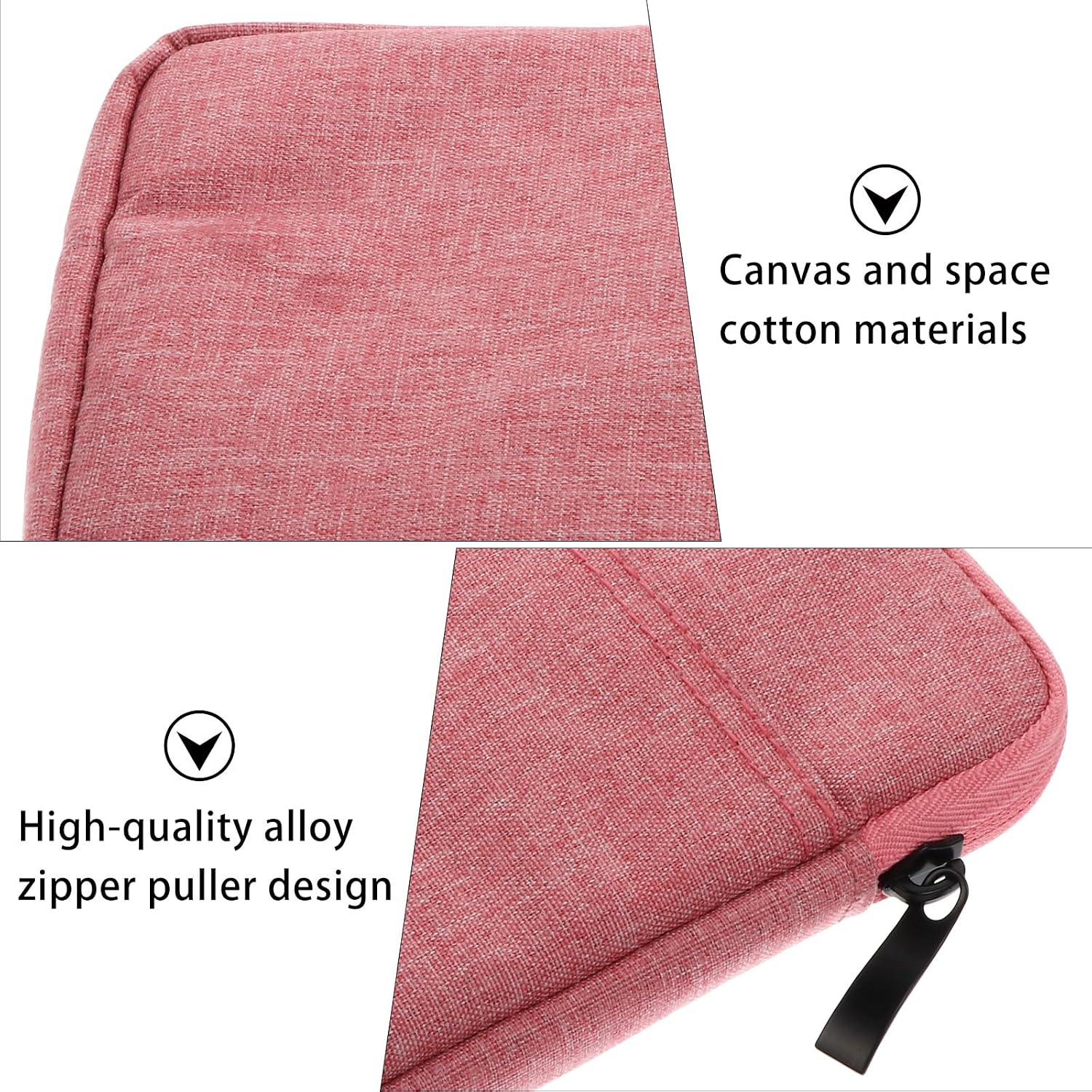 SECFOU E-Reader Protective Cover Case Compatible with Kindle Paperwhite 6-inch, Ultra-Thin Soft Sleeve, Pink Protective E-Book Case for Travel and Daily Use