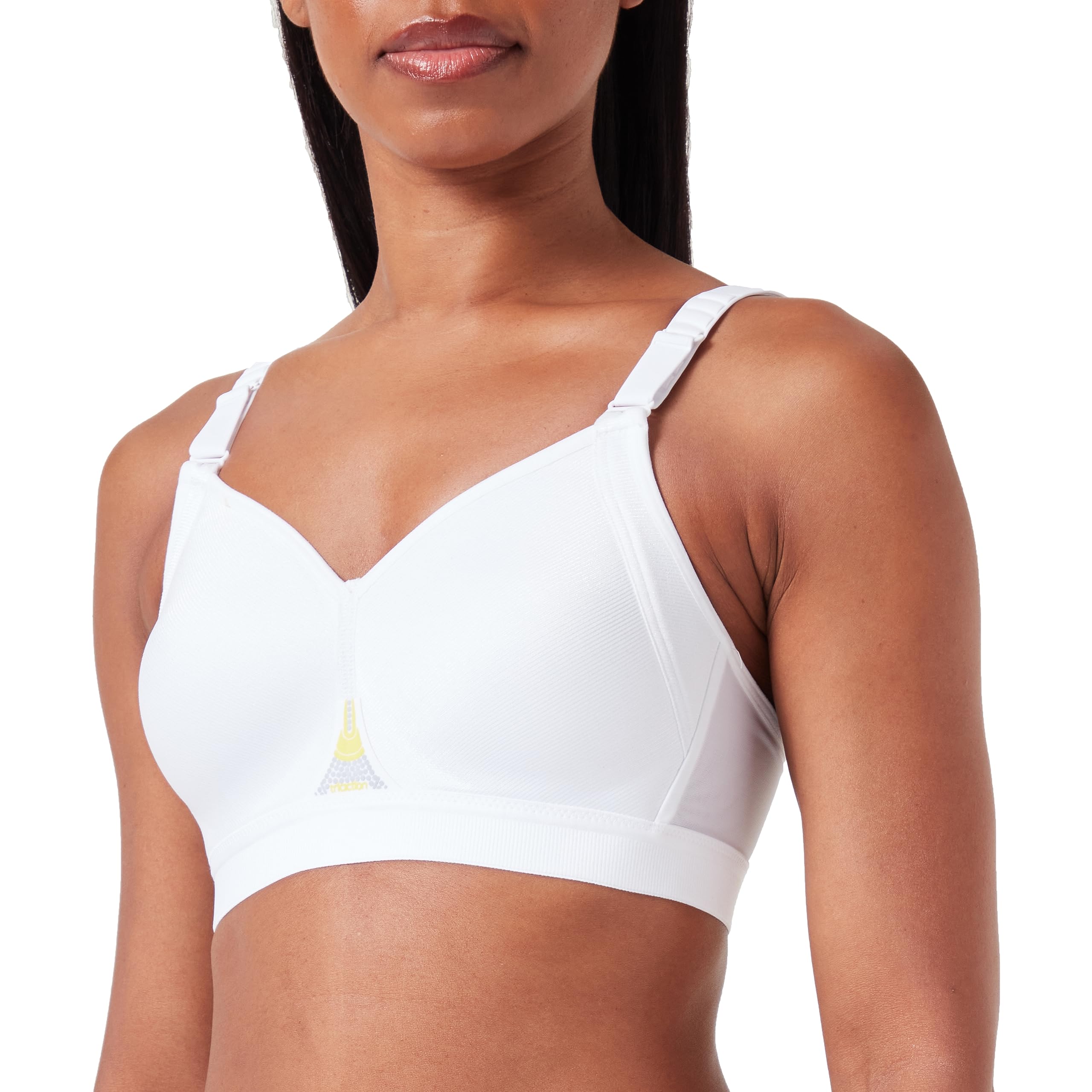 Triumph Women's Triaction Gravity Lite N Ex Sports Bra, White, 36C