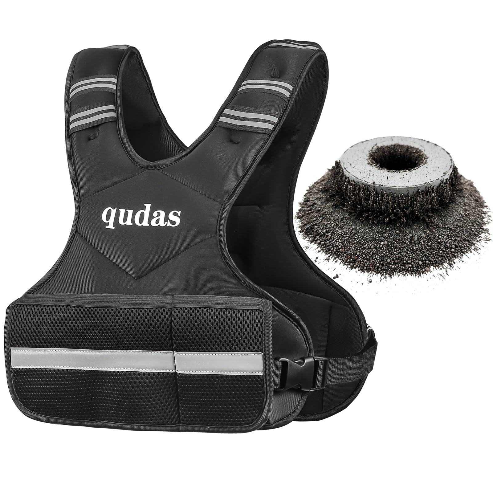 German Brand Weighted Vest for Men and Women 6-12lb Vest with 6 Ironsand Weights for Home Workouts Adjustable