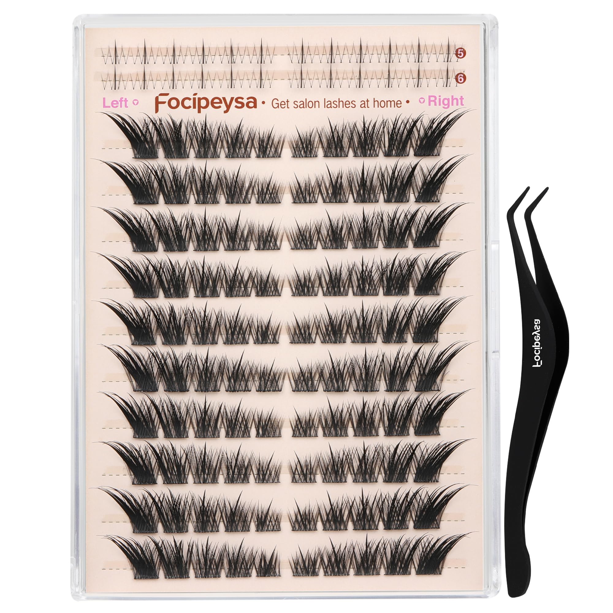 Focipeysa Wispy Lash Clusters - Fox Eye Lashes -21 Focipeysa Wispy Lash Clusters - Fox Eye Lashes -21