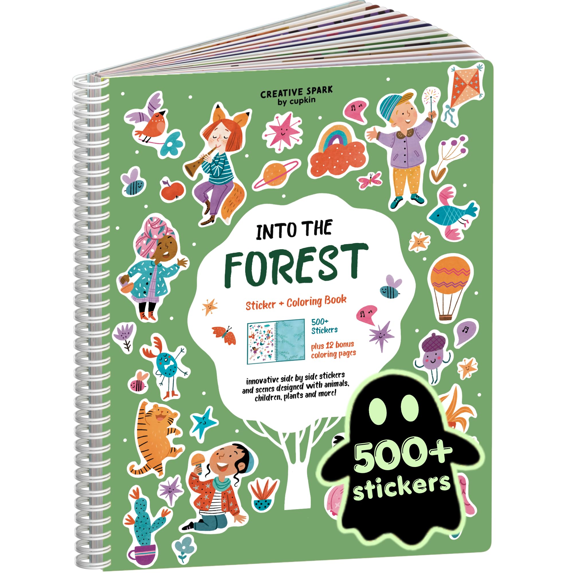 Cupkin Into The Forest Coloring &amp; Sticker Activity Book | 500+ Stickers