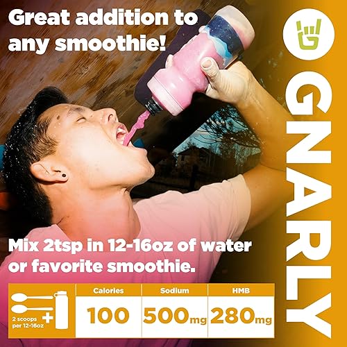 Miniatura 6 de Gnarly Nutrition Fuel2O Electrolítico en polvo, bebida naranja salada  Certificado NSF Sport  Solución de electrolitos, combustible, reposición y