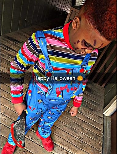 Miniatura 7 de 9 piezas de tatuaje temporal impermeable de terror, para Halloween, mascarada, broma, maquillaje