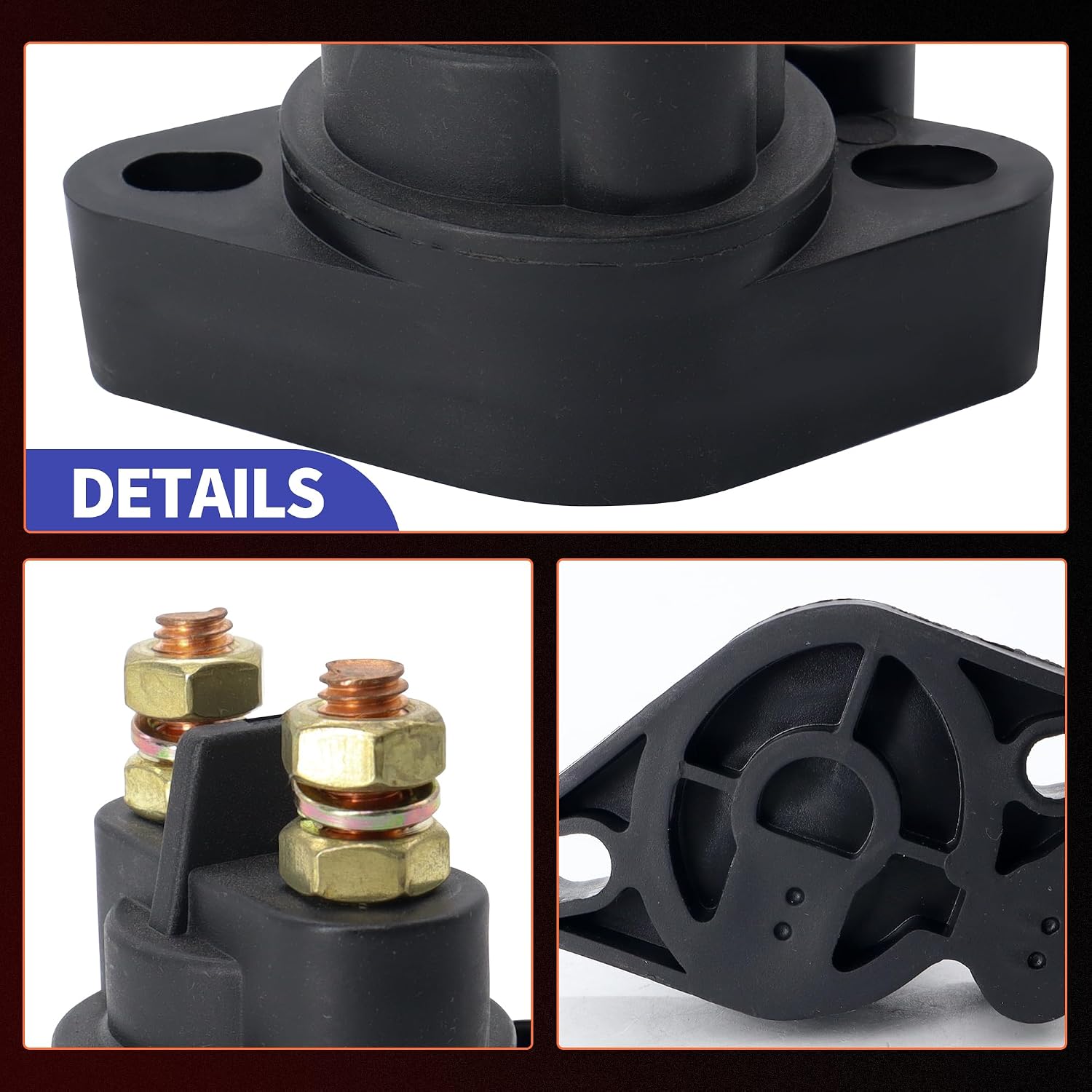 Starter Solenoid Relay Compatible with ATV Arctic Cat 400 650 1000 500 550 450 700 2005 2006 2007 2008 2009 2010 2011 2012 2013 2014 2015 Replace# 0445-058 0445-036