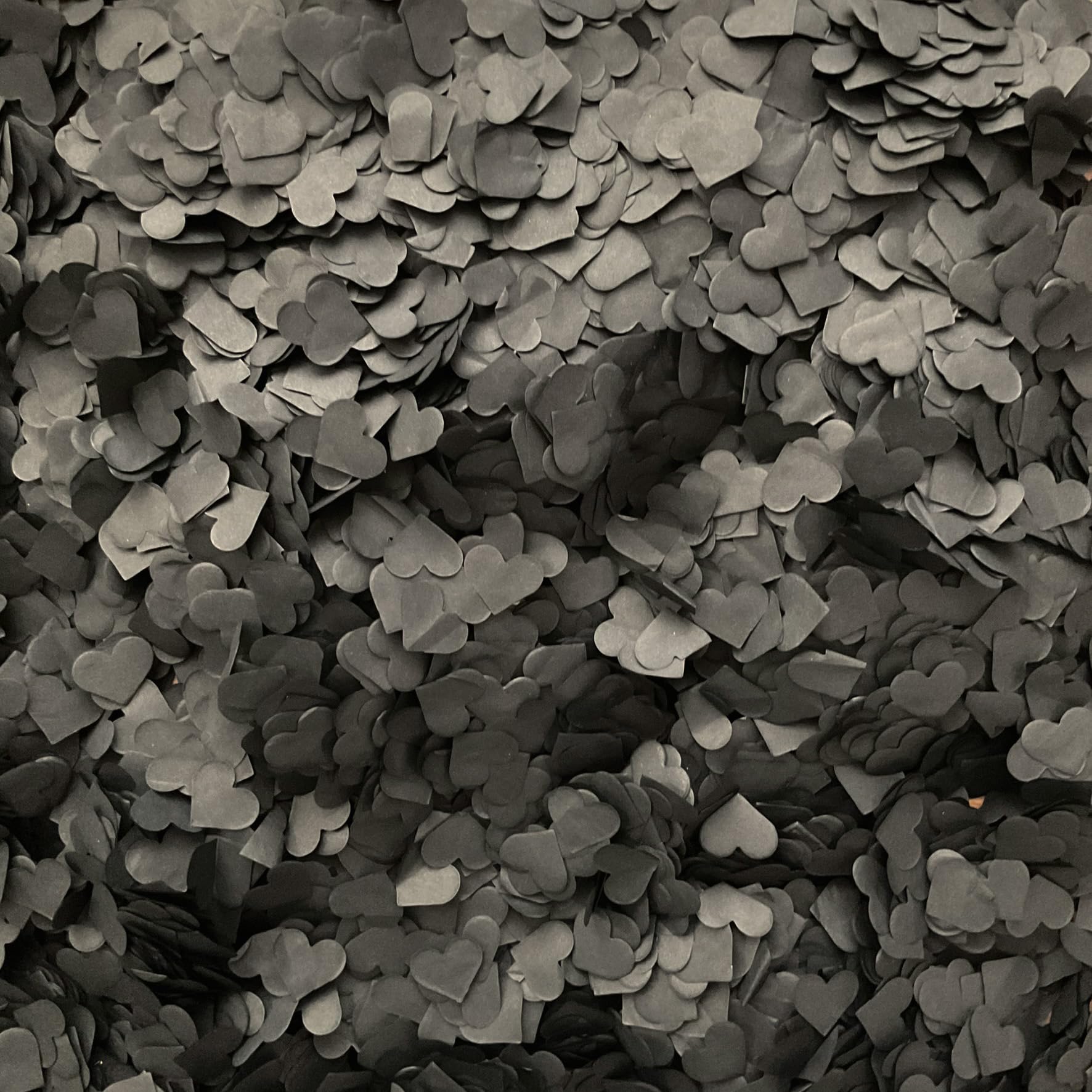 Biodegradable Heart Wedding Confetti | Eco-Friendly Tissue Paper Hearts | Many Colours (Black, Sample (16g) 5 Handfuls)