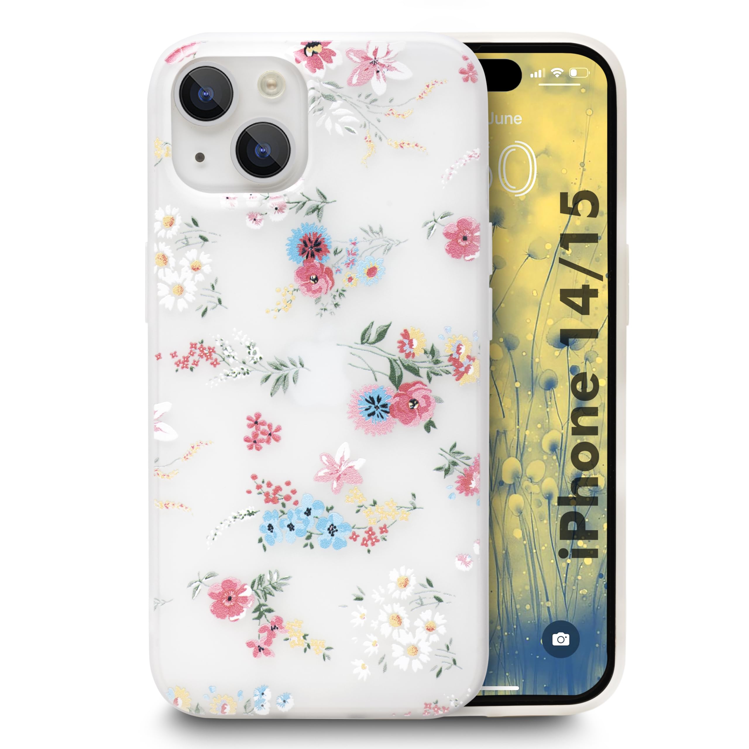Enflamo Silicone Soft Silione Phone Back Case Cover for iPhone 15 | Girls 3D Flower Printed (Mix Lilies) White (B0CHPKP1D5) Amazon Price History, Amazon Price Tracker