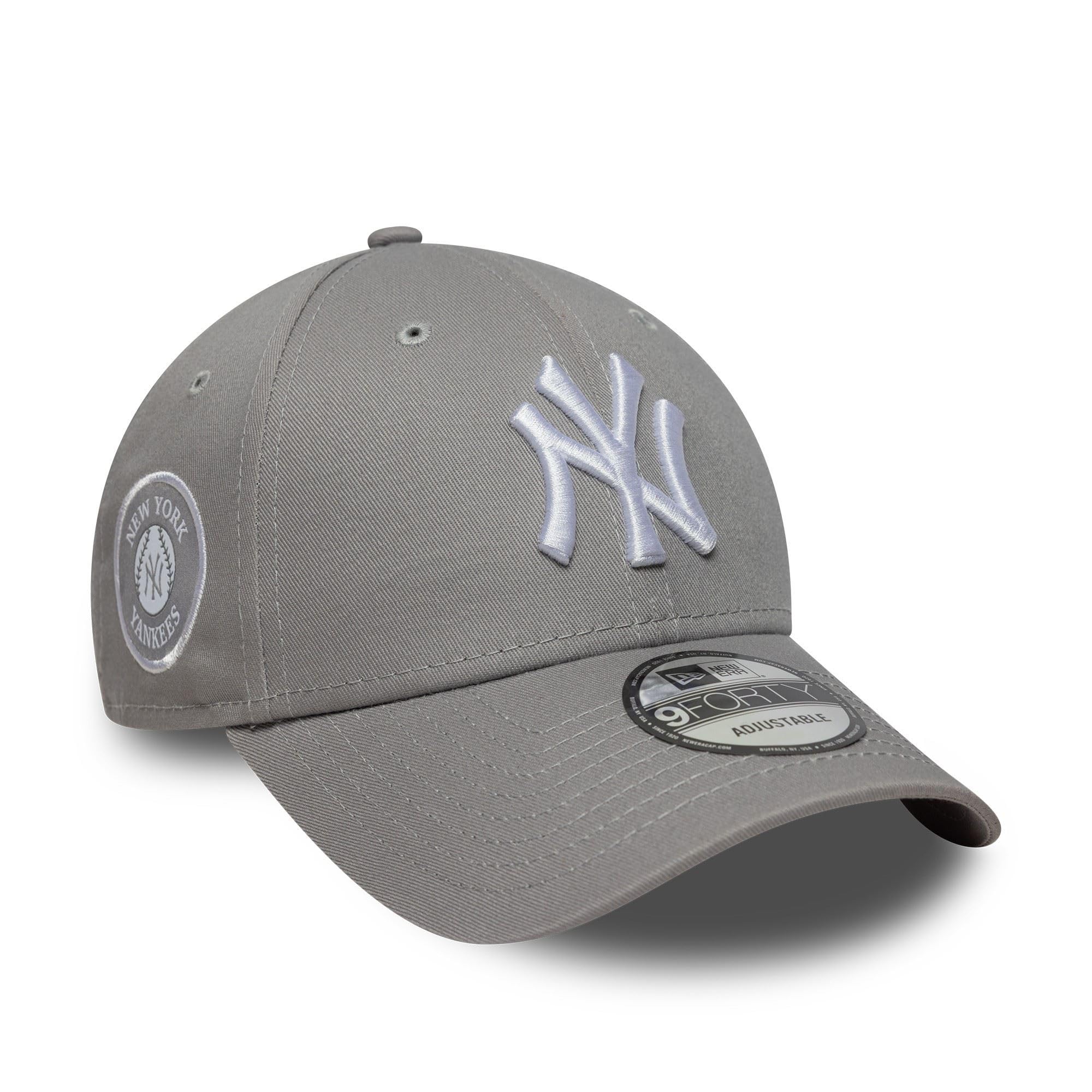 New Era New York Yankees MLB Side Patch 9Forty Cap Gray โ image 1
