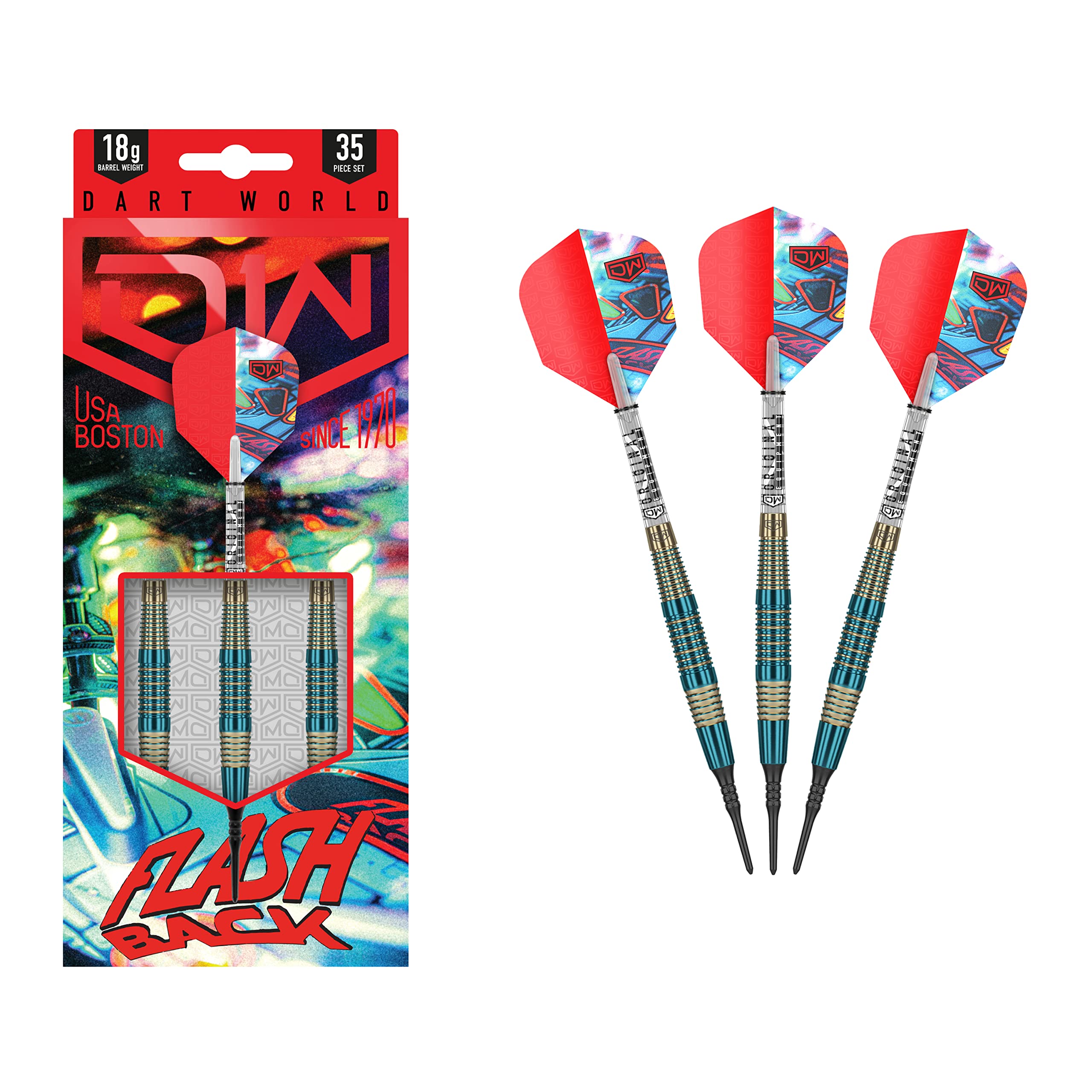 Flashback Soft Tip Darts, Precision Balanced, Accurate, and Durable - Perfect for Professional and Recreational Players