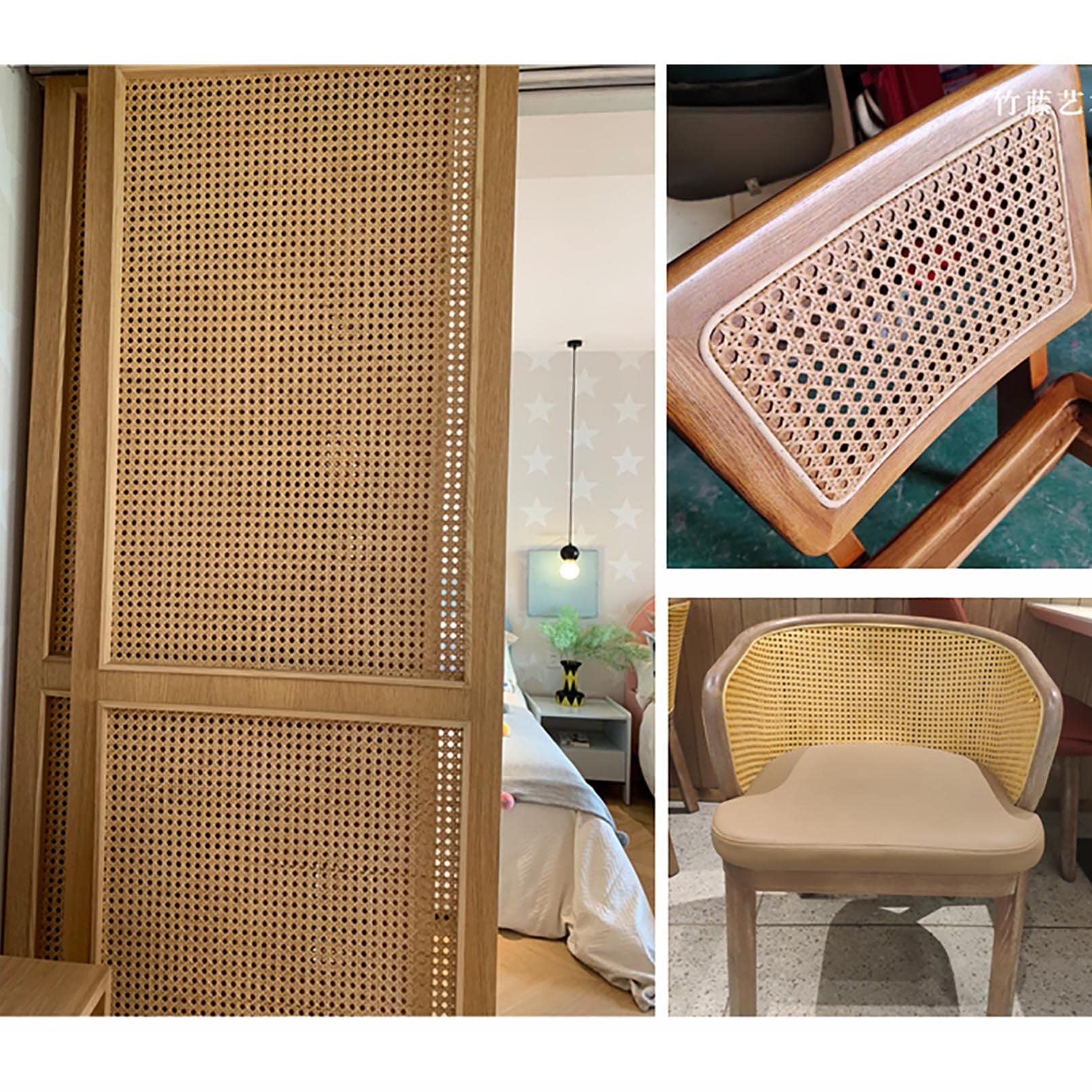 Tessitura in Rattan Naturale - 80 cm x 200 cm (32 Pollici x 79 Pollici), Adatta per progetti Fai da Te, Decorazioni in Pelliccia, Arredamento per la casa e lavori Artigianali - Materiale in