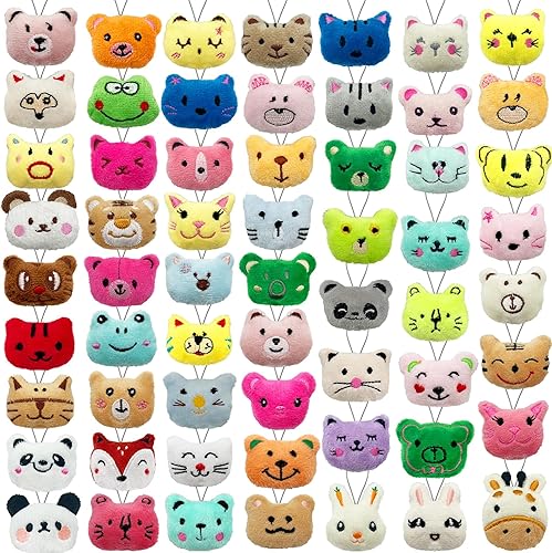 XIPEGPA Juego de 60 juguetes de peluche de animales pequeños, llavero de juguete de peluche para recuerdos de fiesta, llavero adorno para bolsa de XIPEGPA Juego de 60 juguetes de peluche de animales pequeños, llavero de juguete de peluche para recuerdos de fiesta, llavero adorno para bolsa de