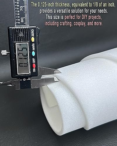 Miniatura 10 de FabricEmpire Espuma de carbón elástico de densidad media de 60 pulgadas de ancho para artes y manualidades, vinilo, proyectos de tapicería para el