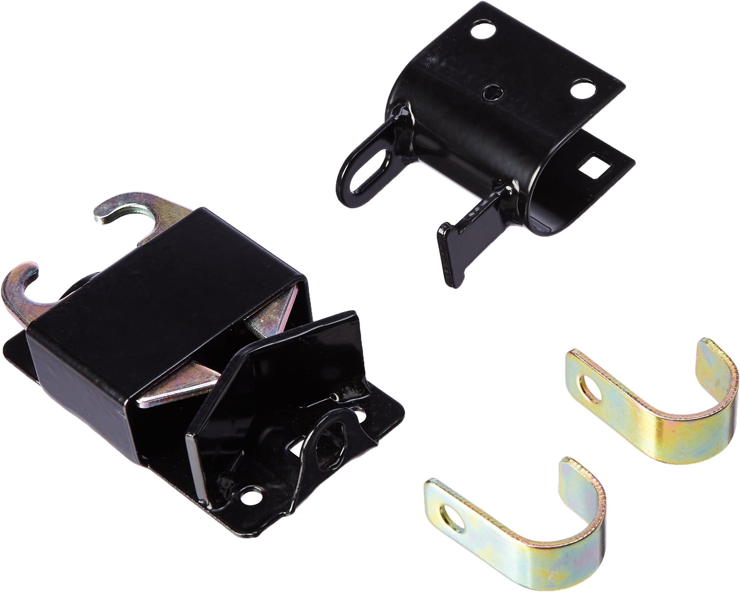 Two Way Lockable Gate Latch for Metal Gates with 1-1/4" to 1-1/2" Diameter, Black, Part Number S16100700