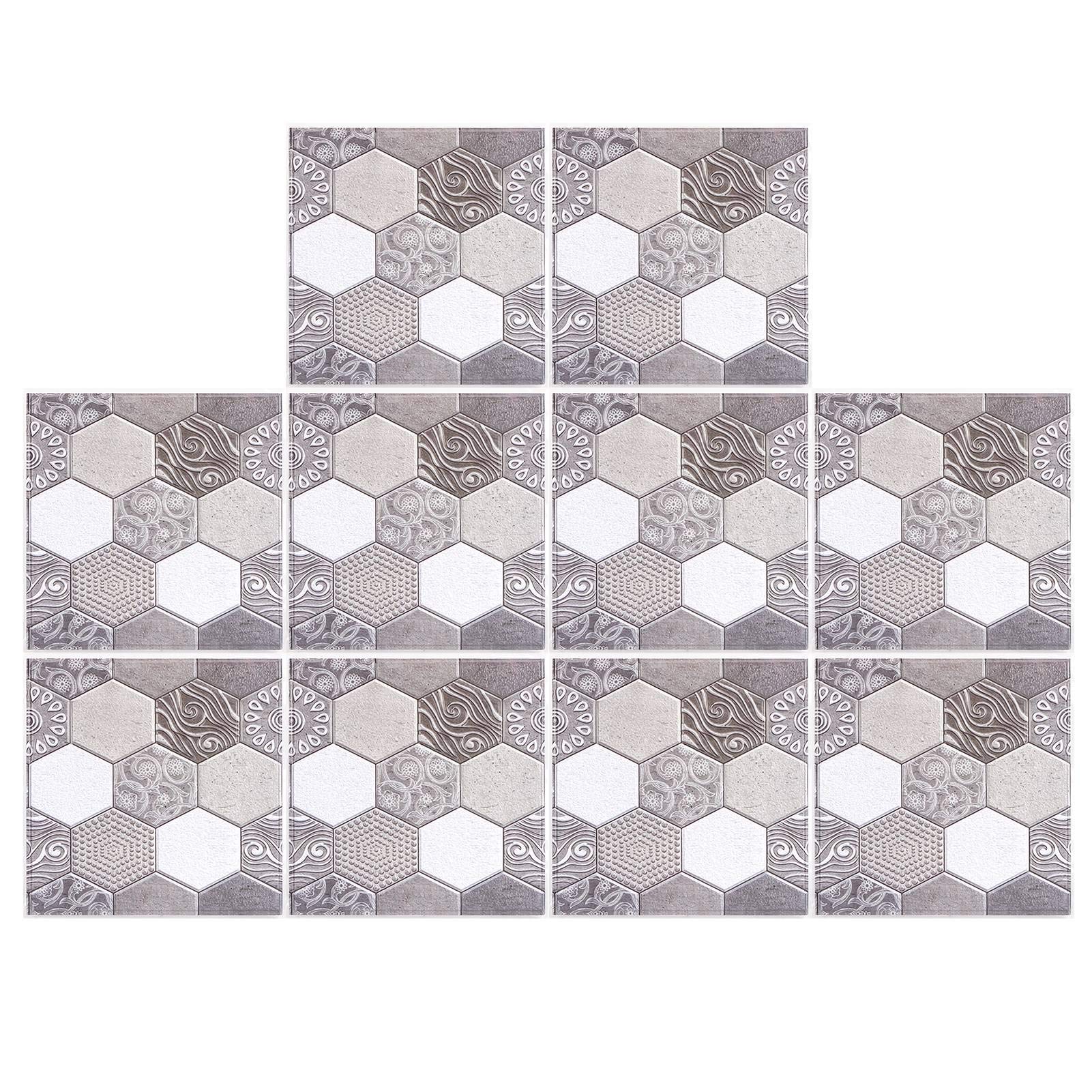 Autocollants de carrelage auto-adhésifs stickers muraux PVC 3D cuisine maison
