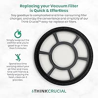 Vista 4 de 1 filtro de vacío de repuesto compatible con Black & Decker Parte # BDASV102 y modelos Air Swivel Pre Filter Parte, compatible con aspiradora