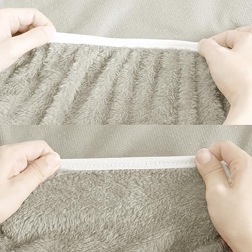 Miniatura 6 de Marquess Sábana bajera de forro polar ultrasuave y acogedora con bolsillos extra profundos, calidez acogedora de felpa, 1 sábana bajera de forro