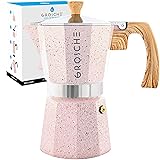 GROSCHE Milano Moka pot, Stovetop Espresso maker, Greca Coffee Maker, Stovetop coffee maker and