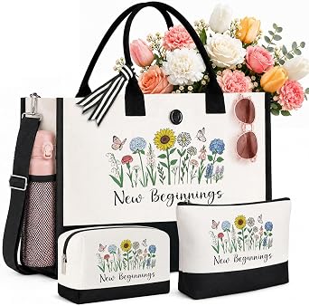 New Beginnings Gifts for Women, Retirement Graduation Farewell Goning Away Leaving Goodbye Gift for Her Coworker Friend Boss Teacher,New Job,Divorce,Good Luck,Break up,Housewarming Presents 3 Pack