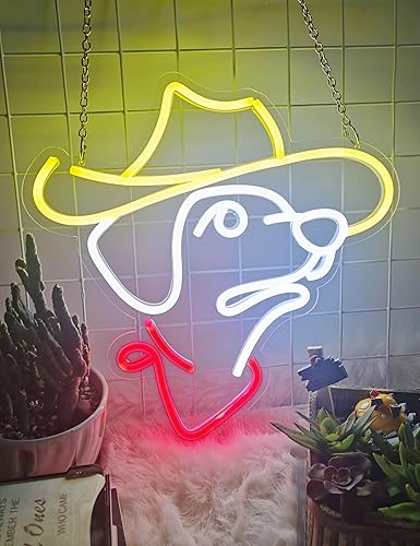 Miniatura 2 de Letrero de neón de Labrador, decoración de pared con luz de neón, bonito letrero LED para mujer, perro, decoración de fiesta de cumpleaños,