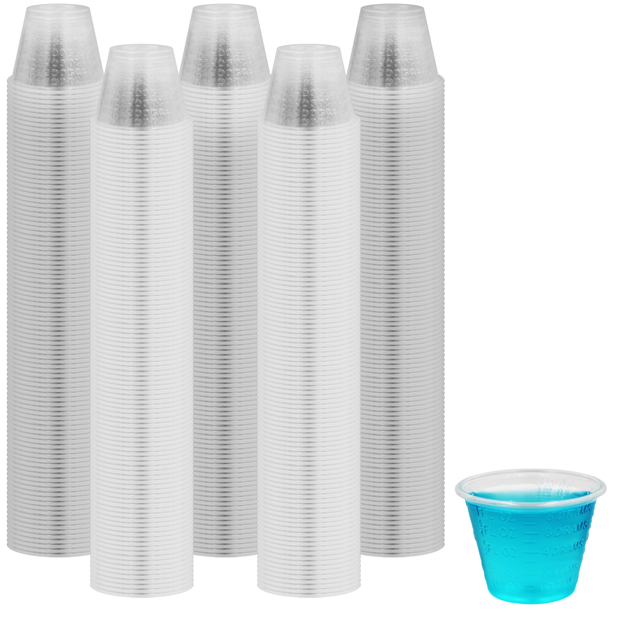 Chabrias Ltd 250 Piece 18.3cm Clear Reusable Plastic Cocktail