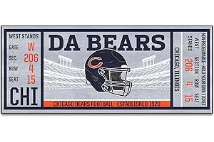 Chicago Bears Ticket Design Runner Rug: Get Your Game Face On!