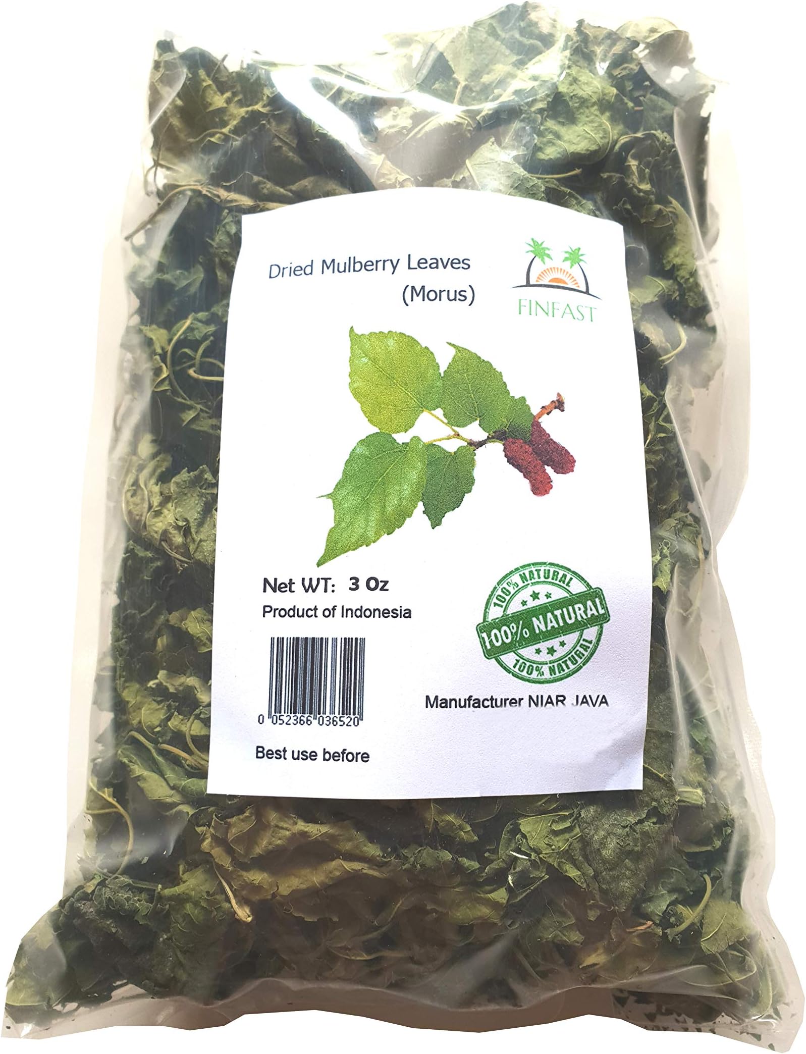 FINFAST Mulberry Leaves (Morus Alba) (3 Oz)