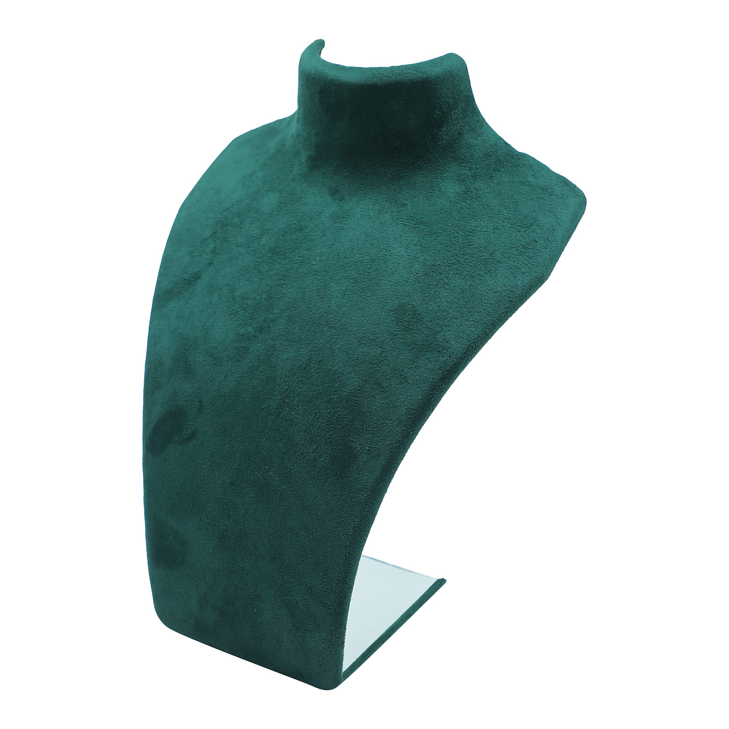 Arah Jewels Green Velvet Necklace Earring Chain Jewelry Organisers Display Stand Holder For Jewellery Shop (10inch)