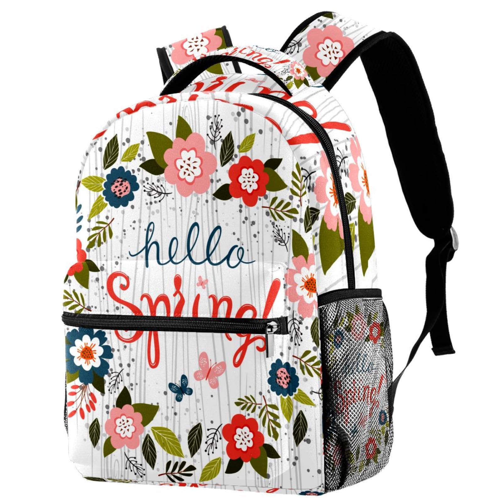 Sac à dos d'école multicolore Hello Spring 40cm pour filles et garçons - 7