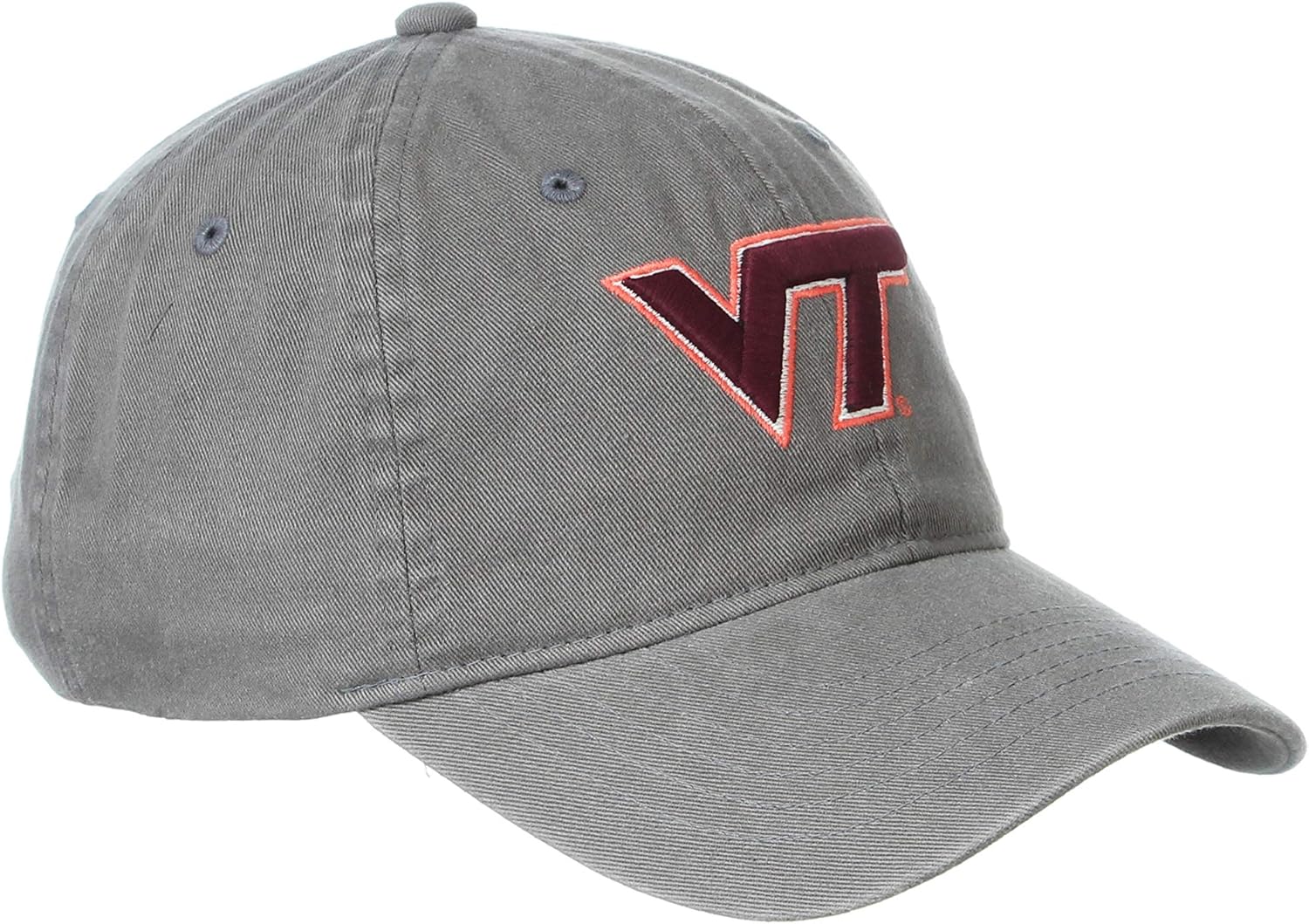NCAA Virginia Tech Hokies Mens Adjustable Scholarship Hat Charcoal, Virginia Tech Hokies Charcoal, Adjustable, One size