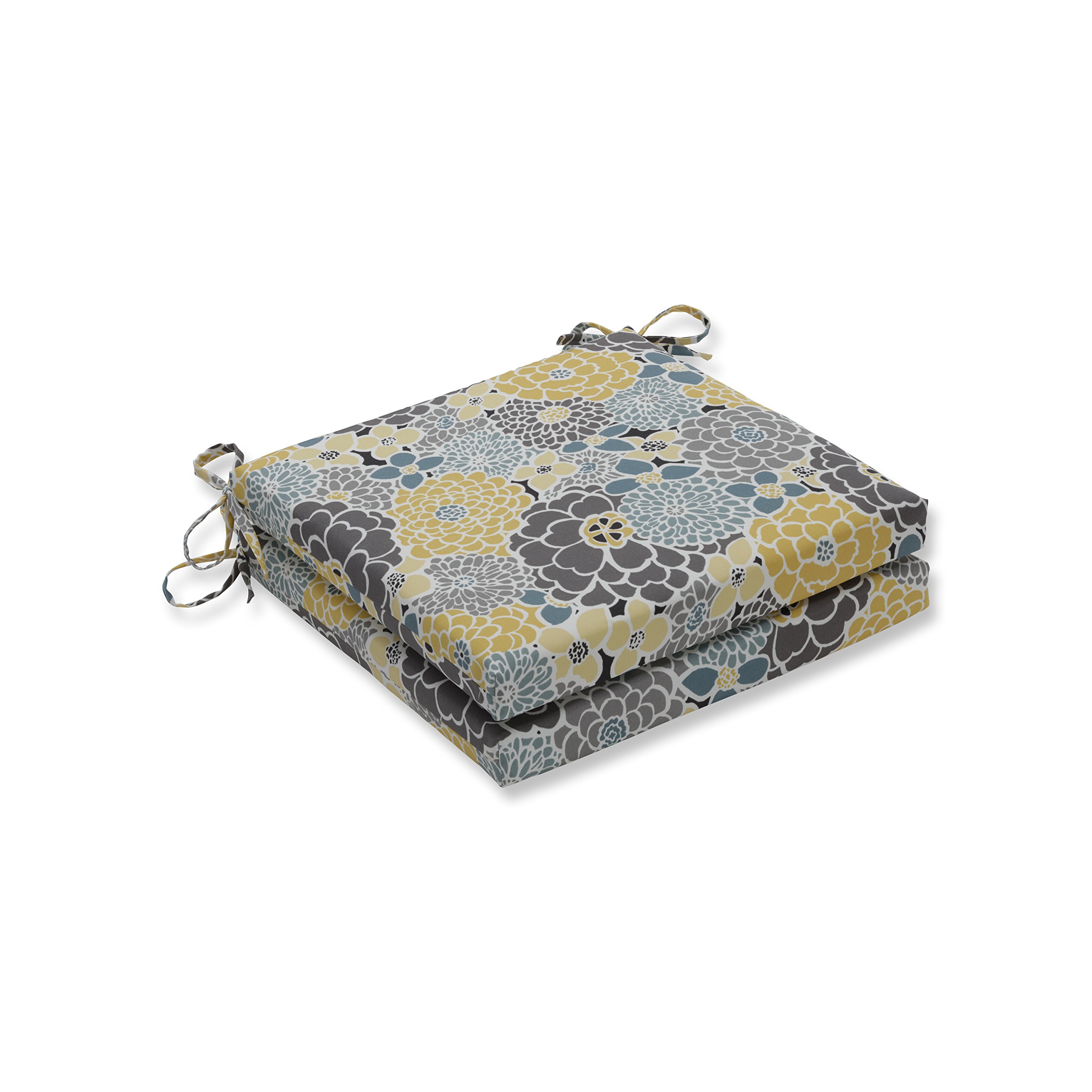 Pillow Perfect Outdoor/Indoor Lois Vapor Squared Corners Seat Cushion 20x20x3 (Set of 2)