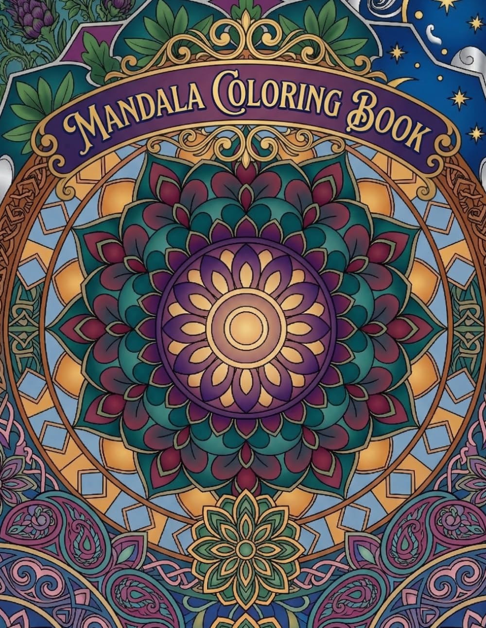 Mandala Coloring Book: A Dazzling Coloring Book With Mandala Stress Relief Patterns, For Kids, Teens & Adults, Beautiful And Cozy Pictures, Perfect ... Beautiful Ilustrations, Relaxing And Easy