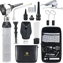 Veterinary LED ENT Otoscope Diagnostic Set, with 12 Various Diagnostic Instruments