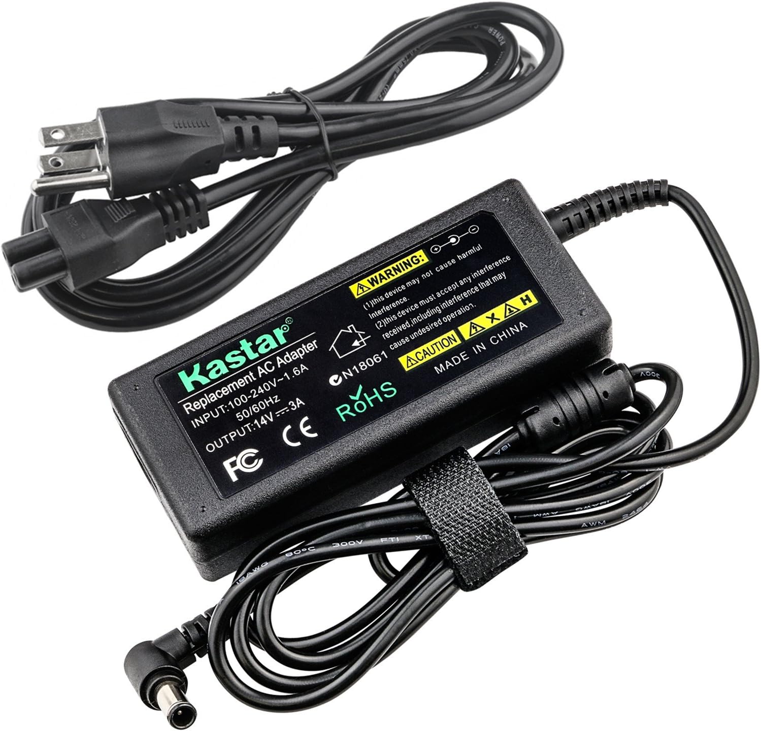 Kastar Power Supply for Samsung SyncMaster LCD/TFT 770 760V 150MP 1501MP 152B 152T 570S 570V 170T 180T 191T LTM1555 LTN1565 Monitor and S22A350B S22B100N S23B550V S24A350H S24B240 S27A350H S27B550V