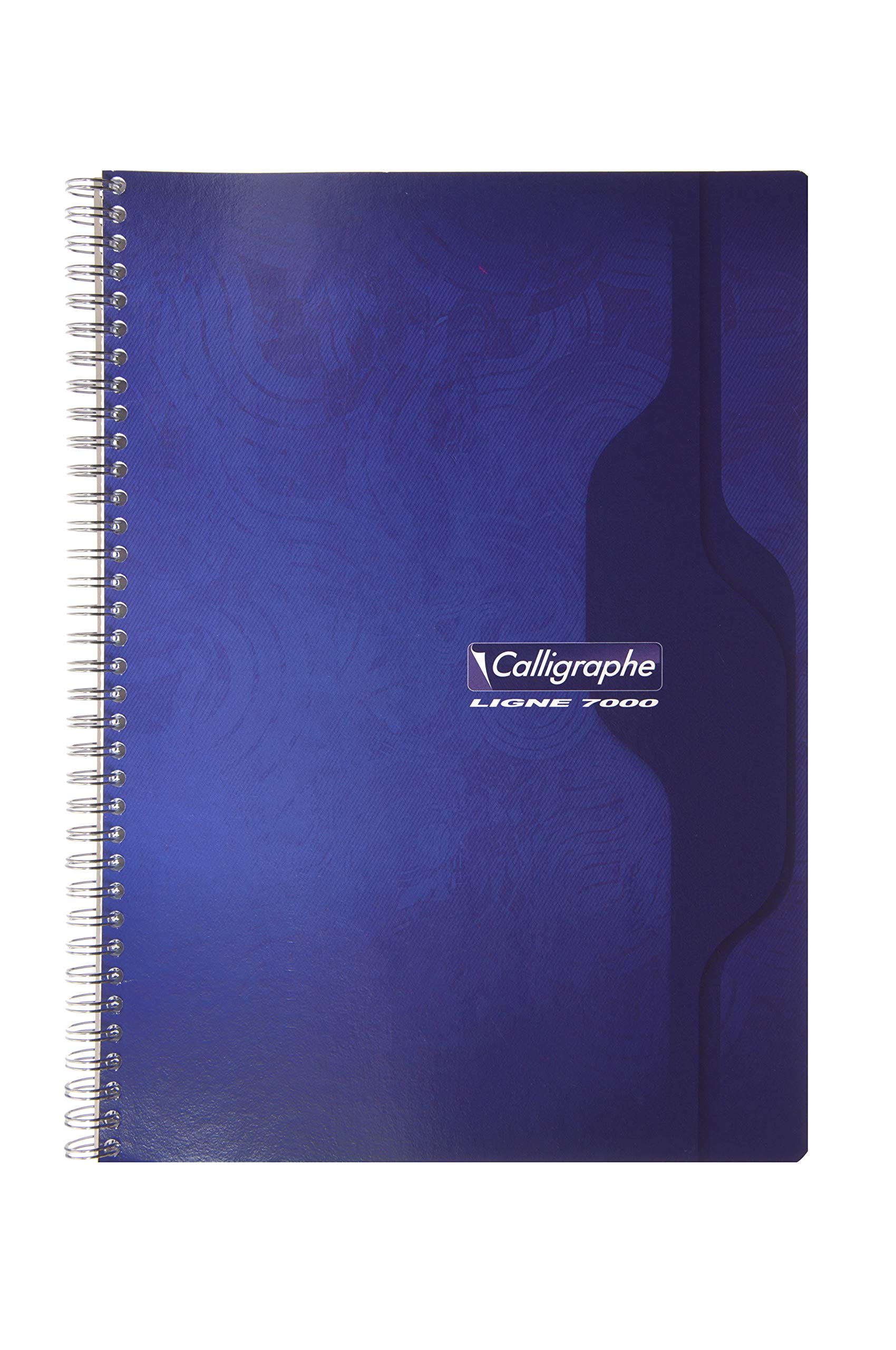 Calligraphe 2416C Set of 5 Spiral Notebooks (Clairefontaine) - A4 21x29.7 cm - 180 Seyes Ruled Pages - 70 g White Paper - Varnished Card Cover - Random Colours