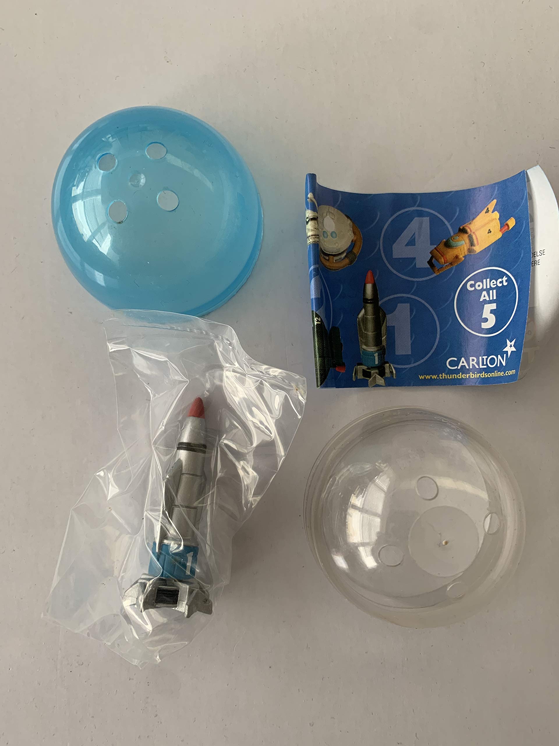 Action Figure Vintage 1999 Gerry Andersons Thunderbirds Rescue Vehicle Collection Tomy Toy Capsule 2 Inch Thunderbird 1 - Shop Stock Room Find - Very Rare