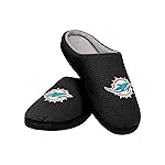 FOCO Miami Dolphins NFL Mens Memory Foam Slide - L