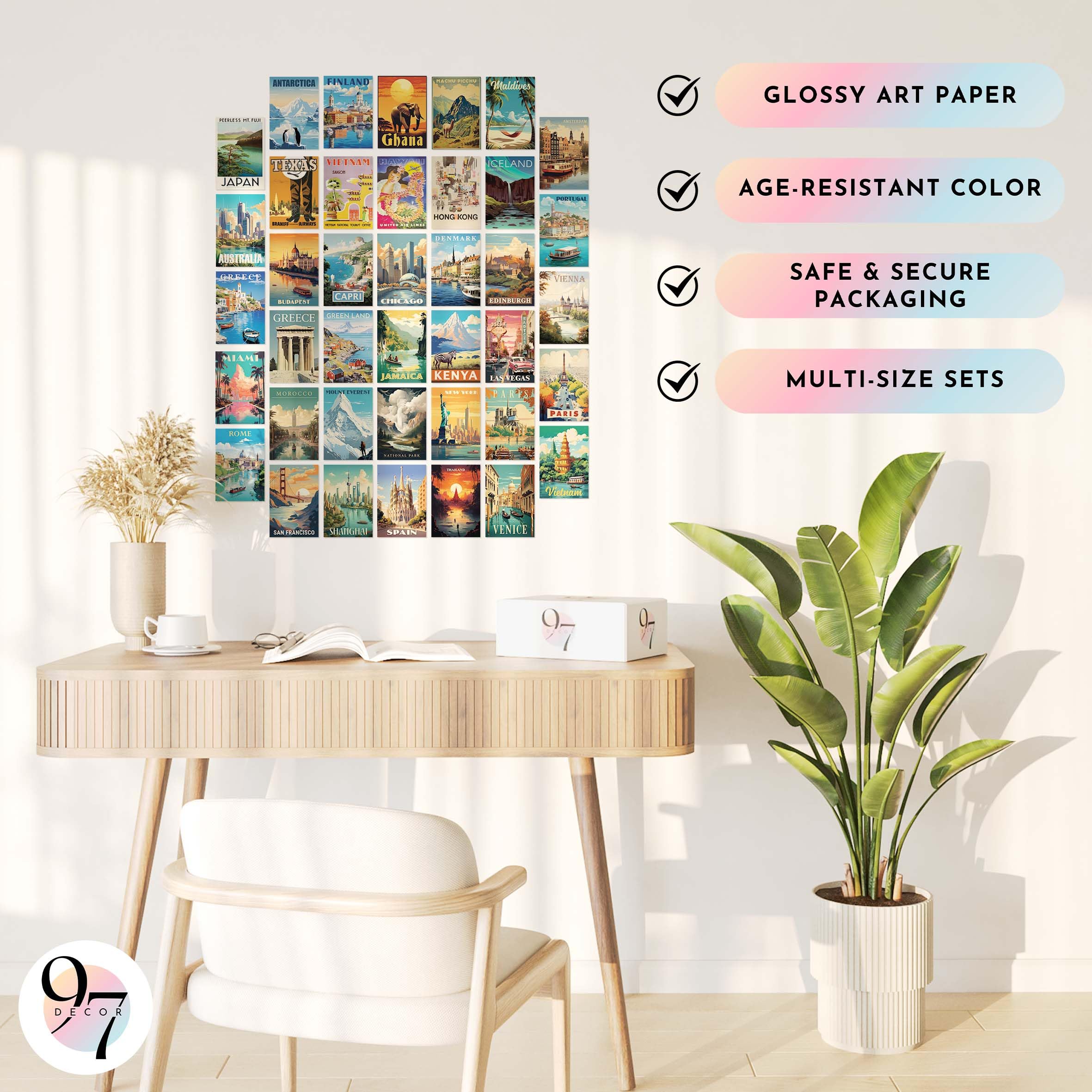 Vintage Thailand Phuket Eiland Reizen Posters Canvas Art Poster Gift Muur Decor Schilderen Poster Decoratieve Posters