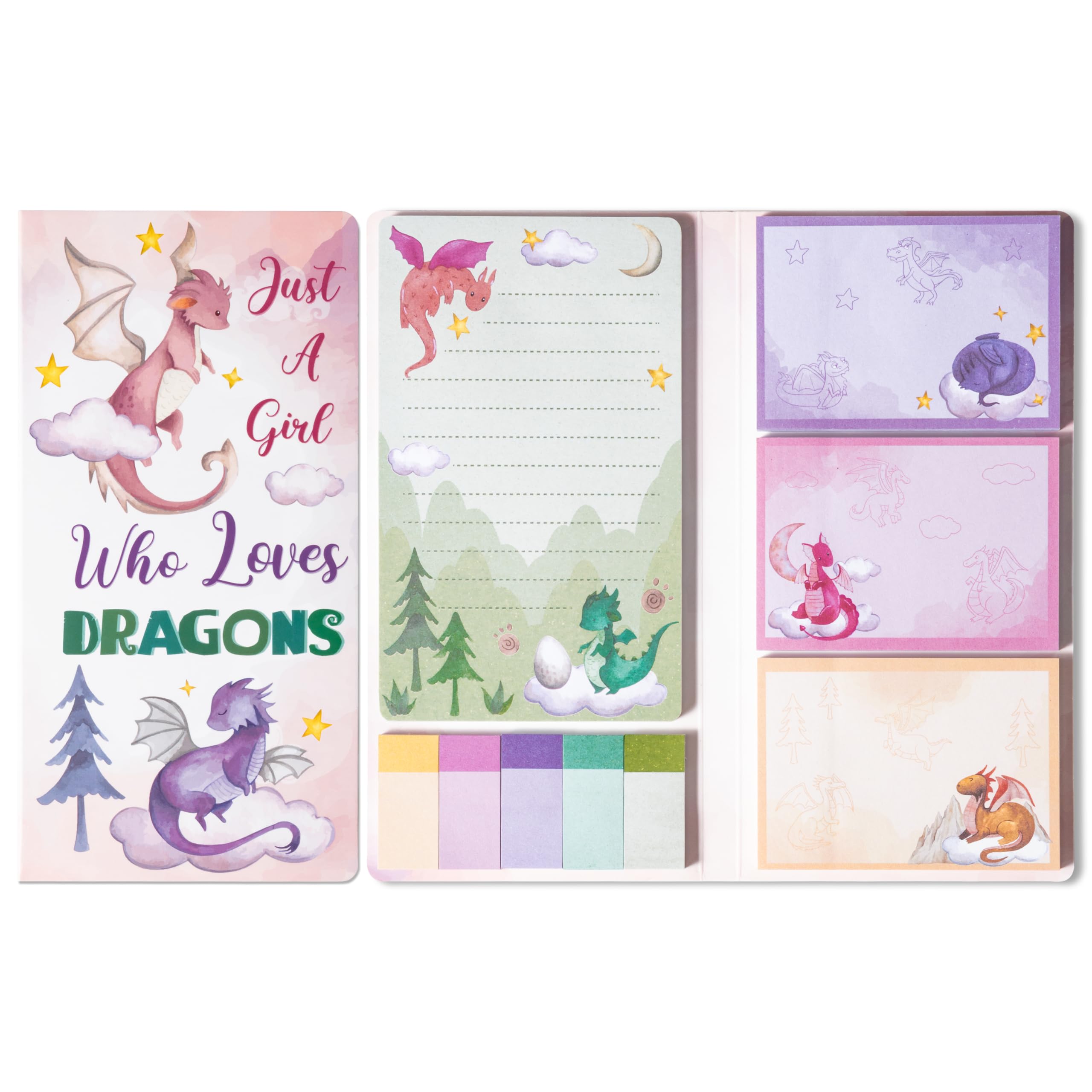 Amazon.com : B1ykin Sticky Notes Set - Cartoon Theme Cute Self-Stick ...