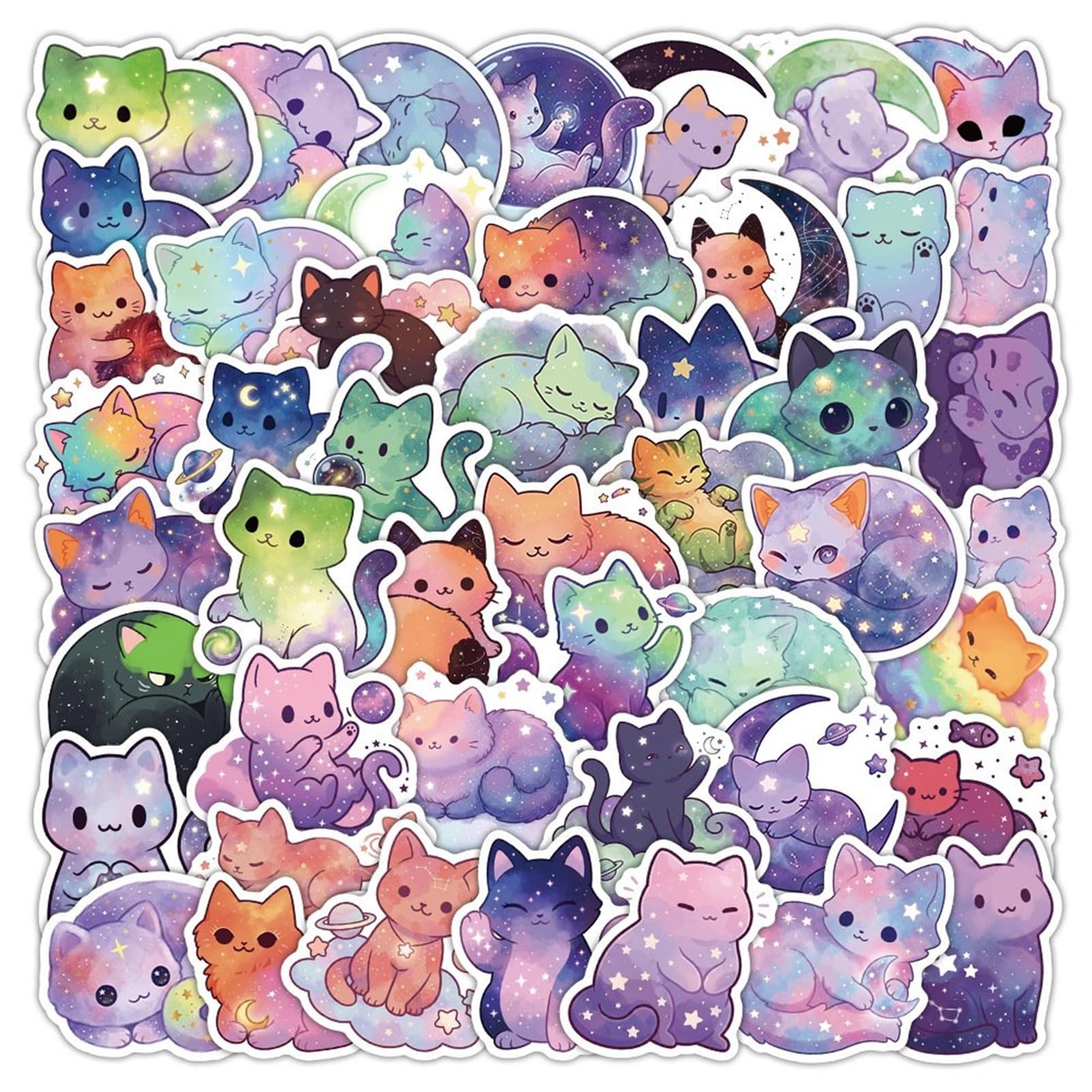 FGLFPXI 50pcs Stickers for Phone Case Tablet Guitar Notebook Decorations Stationery Art Decals