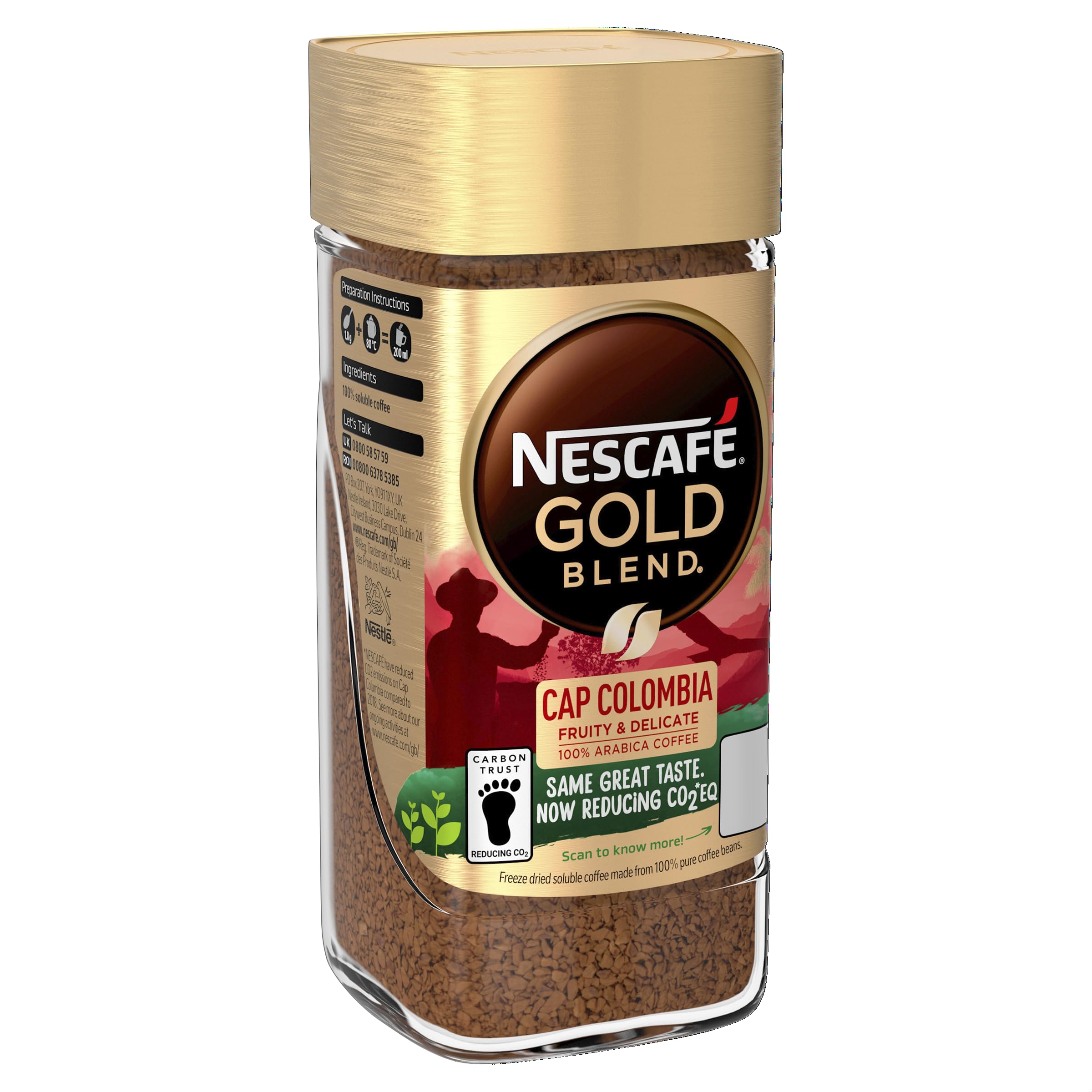 Nescafe Gold Blend Cap Colombia Instant Coffee, 95g